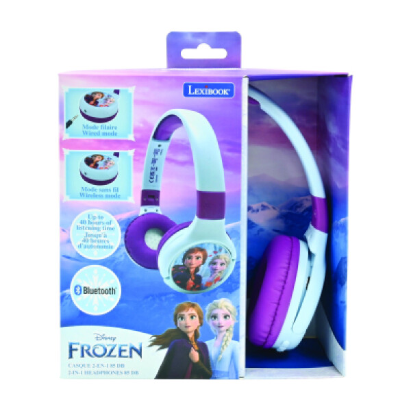 Lexibook 2v1 bluetooth skládací sluchátka Frozen s limitem hlasitosti