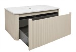 Koupelnová skříňka s umyvadlem Naturel Austen 119x47,5x45 cm clear brown mat AUSTEN120CB AUSTEN120CB