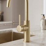 REA - Kuchyňská baterie Rivo Brush Gold REA-B9342