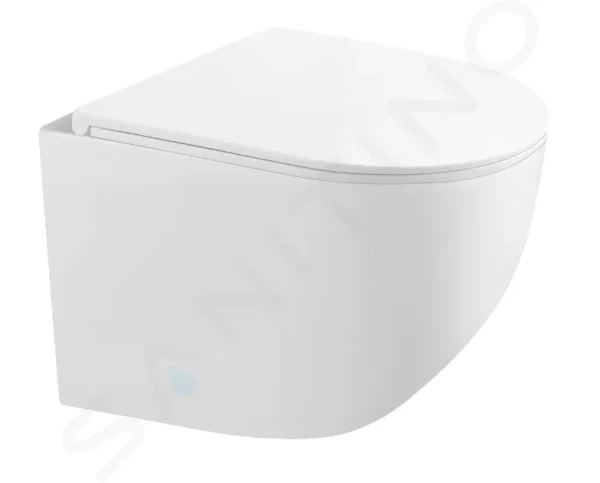 Kielle Závěsné kompaktní WC se sedátkem SoftClose, Rimless, bílá 30115003
