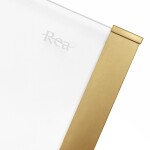 REA/S - Sprchový kout SOLAR - zlatý Brush 90x90 Se sprchovou vaničkou Savoy KPL-96018