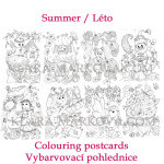 Antistresové omalovánky I Believe in Fairies, omalovánkové pohlednice, Klára Marková