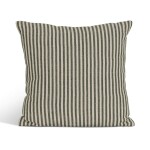 Garden Trading Lněný polštář Charingworth Stripe Forest Green 45 x 45 cm, zelená barva, textil