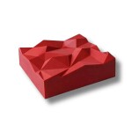 Dortisimo Silikonová forma na pečení Čtverec se vzorem 14 x 14 cm