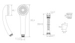 INVENA - Sprchový set MINI EOL AU-14-M01-X