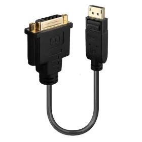 Lindy DisplayPort na DVI-D černá / Adaptér / 0,15 m / 1920×1200 / 60 Hz (41004)