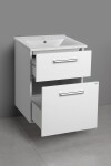 AQUALINE - VEGA umyvadlová skříňka 51,5x72,6x43,6cm, 2x zásuvka, bílá VG053