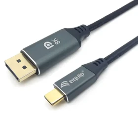 Equip adaptér USB-C na DisplayPort šedá / Adaptér / DP 1.4 / 8K 60Hz / 1 m (133421)