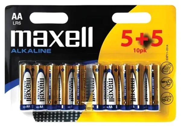 Maxell AA / Alkalická baterie / 1,5 V / 10 ks (35032357)
