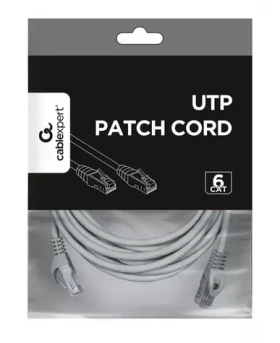 Patch kabel Cat6 UTP 7,5 m šedý / Patch kabel / U/UTP / čistá měď / RJ45-RJ45 (PP6U-CU-7.5M)