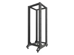 Lanberg Open Rack 32U černá / Otevřený rack / 19" / 600 × 800 mm / Nosnost 600 kg (OR01-6832-B)