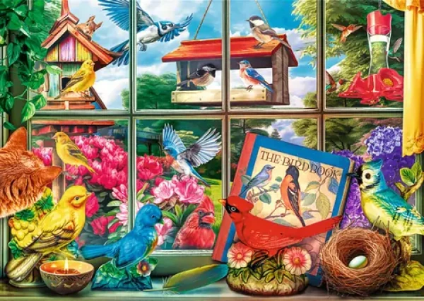 Trefl - Puzzle - Premium Plus Tea Time: Svět ptáků