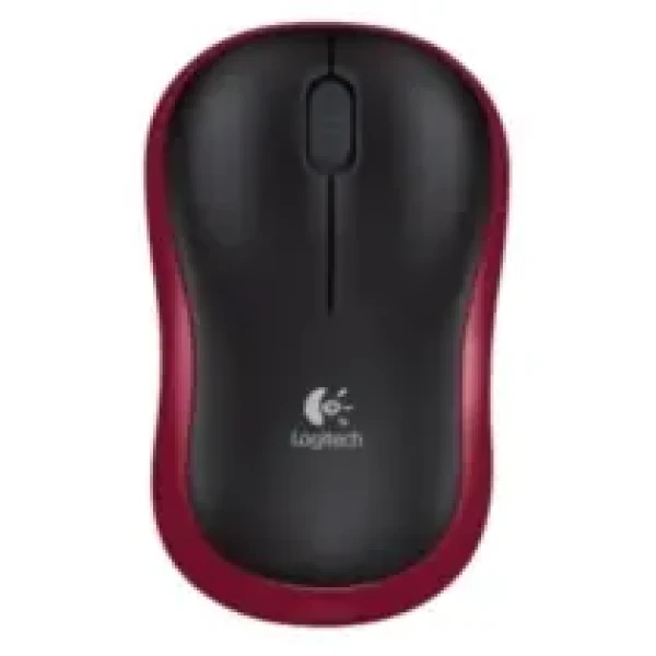 Logitech myš Wireless Mouse M185 Red, nano, optická, podpora unifying (910-002240)