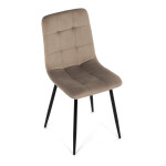 Jídelní židle, krémová, sametová látka, CT-281 CRM4