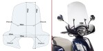6109A plexi čiré Kymco Like 50-125-150 (17-25), vxš49,5 x 65,5 cm, použij sadu A 6109A