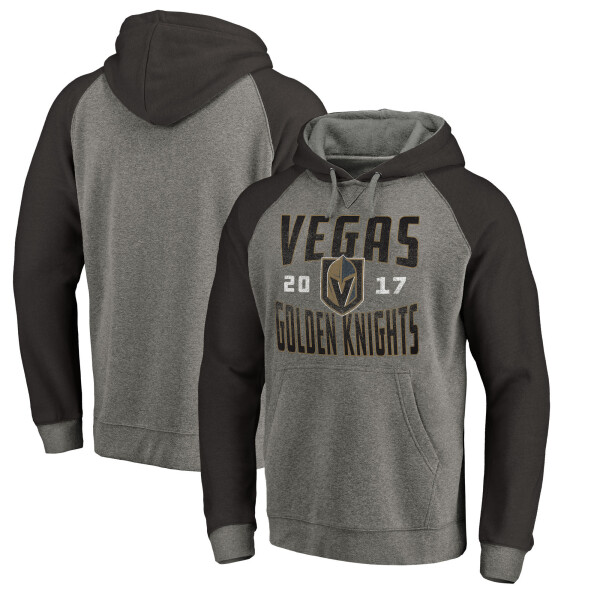 Fanatics Pánská Mikina Vegas Golden Knights Timeless Collection Antique Stack Tri-Blend Raglan Velikost: S