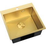 MEXEN - Solix ocelový dřez 1-bowl 500 x 500 mm, zlatá HC 6407501000-55HC