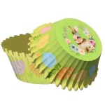 Košíčky papírové Velikonoce Zajíček, 50 ks, v.30xpr.50 mm