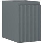 MEXEN/S - Rivel koupelnová skříňka pod umyvadlo 30, 1 dvířka, reliéf, grafit mat 91A21-03047-1-BF66