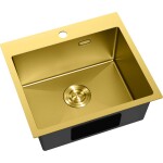 MEXEN - Solix ocelový dřez 1-bowl 500 x 450 mm, zlatá HC 6402501000-55HC