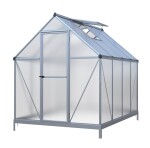 Polykarbonátový skleník LanitPlast Sarana 6×8, PC 4 mm (stříbrný)