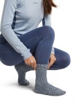 ICEBREAKER Unisex Merino Ski Lodge Crew, Dawn/Mid Navy/Undyed (vzorek) velikost: SM