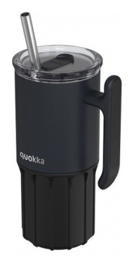 Nerezový termohrnek s brčkem Umi Black 720ml