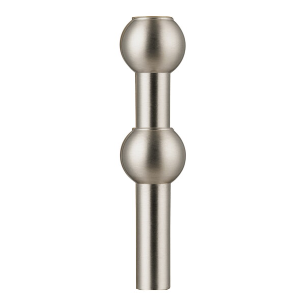 Stoff Nagel Designová vázička STOFF Nagel Brushed Chrome, stříbrná barva, kov