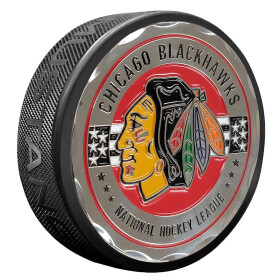 Mustang Puk Chicago Blackhawks NHL Stars & Stripes Medallion