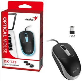 Genius DX-123 černo-šedá / drátová / 1200 dpi / USB-C (31010033407)