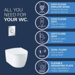 GROHE - Start Round Set předstěnové instalace, klozetu Start Round, sedátka Softclose a tlačítka Sail, chrom 103846SH00