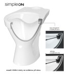 CERSANIT - WC KOMBI 695 CERSANIA SIMPLEON 010 3/6L+DUROPLAST SEDÁTKO SOFTCLOSE K11-2337