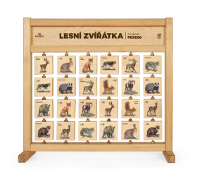 Pexeso zvukové stolní - Lesní zvířátka