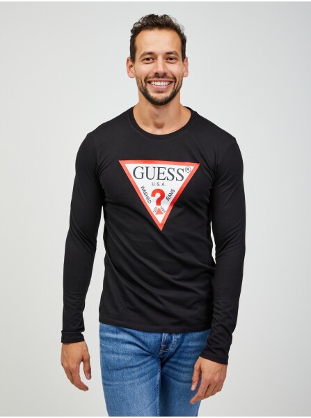 Košile Guess dlouhým rukávem M2YI31I3Z11 JBLK Black