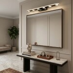 Koupelnové nástěnné LED svítidlo SWE055-W BLACK OSW-20155