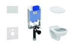 IDEAL STANDARD - ProSys Set předstěnové instalace, klozet Alpha se sedátkem, tlačítko Oleas M2, chrom ProSys80M SP105