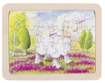 GOKI Dřevěné puzzle Ovečka