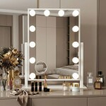 REA - Zrcadlo LED HOLLYWOOD White 30x40 HOM-12023