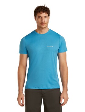 Pánské merino triko s krátkým rukávem ICEBREAKER Mens 150 Tech Lite SS Tee IB Wordmark, Arctic velikost: XXL