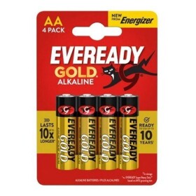 Alkalické tužkové baterie AA 4ks - Eveready Gold