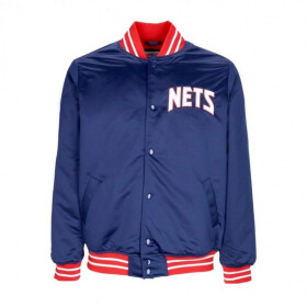 Mitchell Ness NBA Heavyweight Satin Jacket New Jersey Nets OJBF3413-NJNYYPPPNAVY pánské