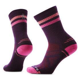 Dámské merino turistické ponožky SMARTWOOL Women's Hike Light Cushion Tube Stripe C, Purple Iris velikost: 42-45 (L)