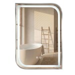 REA - Zrcadlo LED ZONE 70x50 BRUSH NICKEL HOM-00305