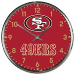 Hodiny San Francisco 49ers NFL Chrome Team Design