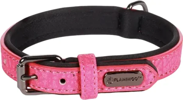 Flamingo Leza Obojek s neoprenovým polstrováním růžová XS/S (FLA-519274)