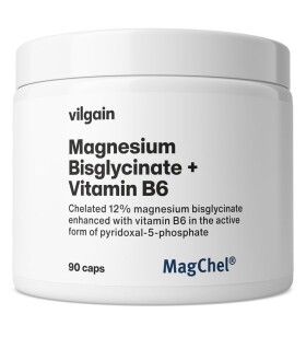 Vilgain Hořčík bisglycinát + B6 – 90 kapslí