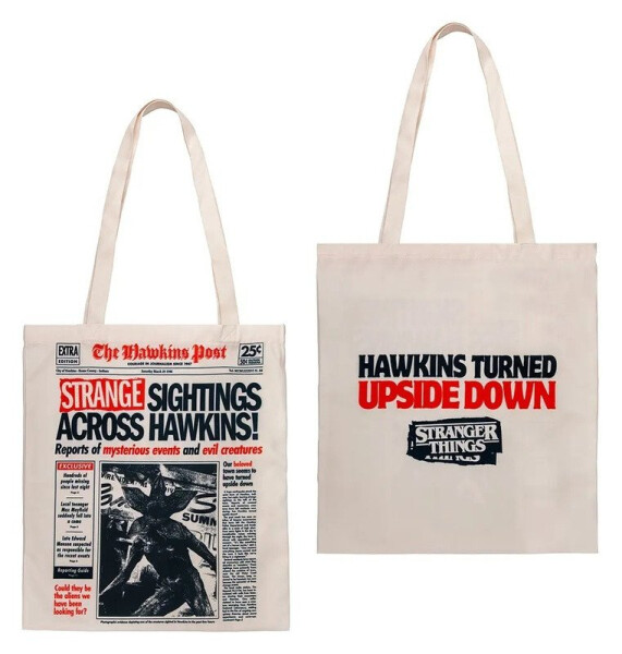Stranger Things Látková taška - Hawkins Turned Upside Down