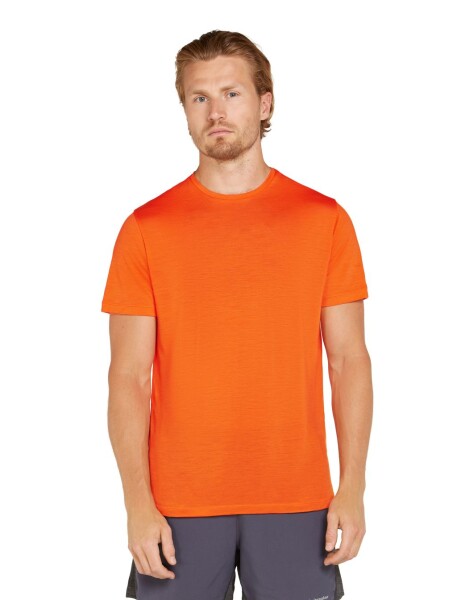 Pánské merino tričko s krátkým rukávem ICEBREAKER Mens 125 Cool-Lite Sphere III SS Tee, Blaze velikost: L
