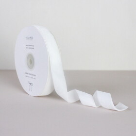 Bella Rose Sametová stuha 2 cm – Cream (10 m), krémová barva, textil