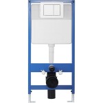 CERANO - Kompletní WC set Profi/Cronus Standard - bílá lesklá - WC tlačítko Classic/Bílá - předstěnová instalace - 59,3x38,4 CER-006674